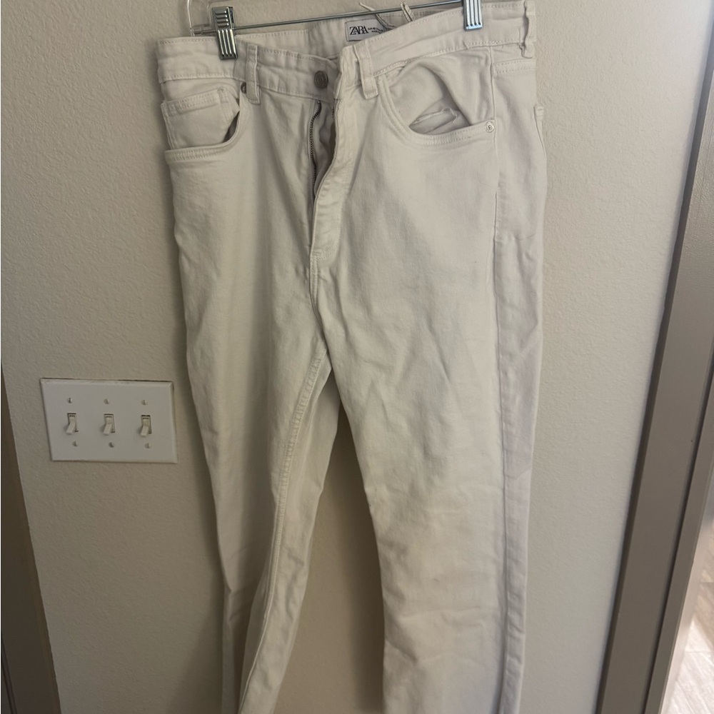 Zara White Jeans